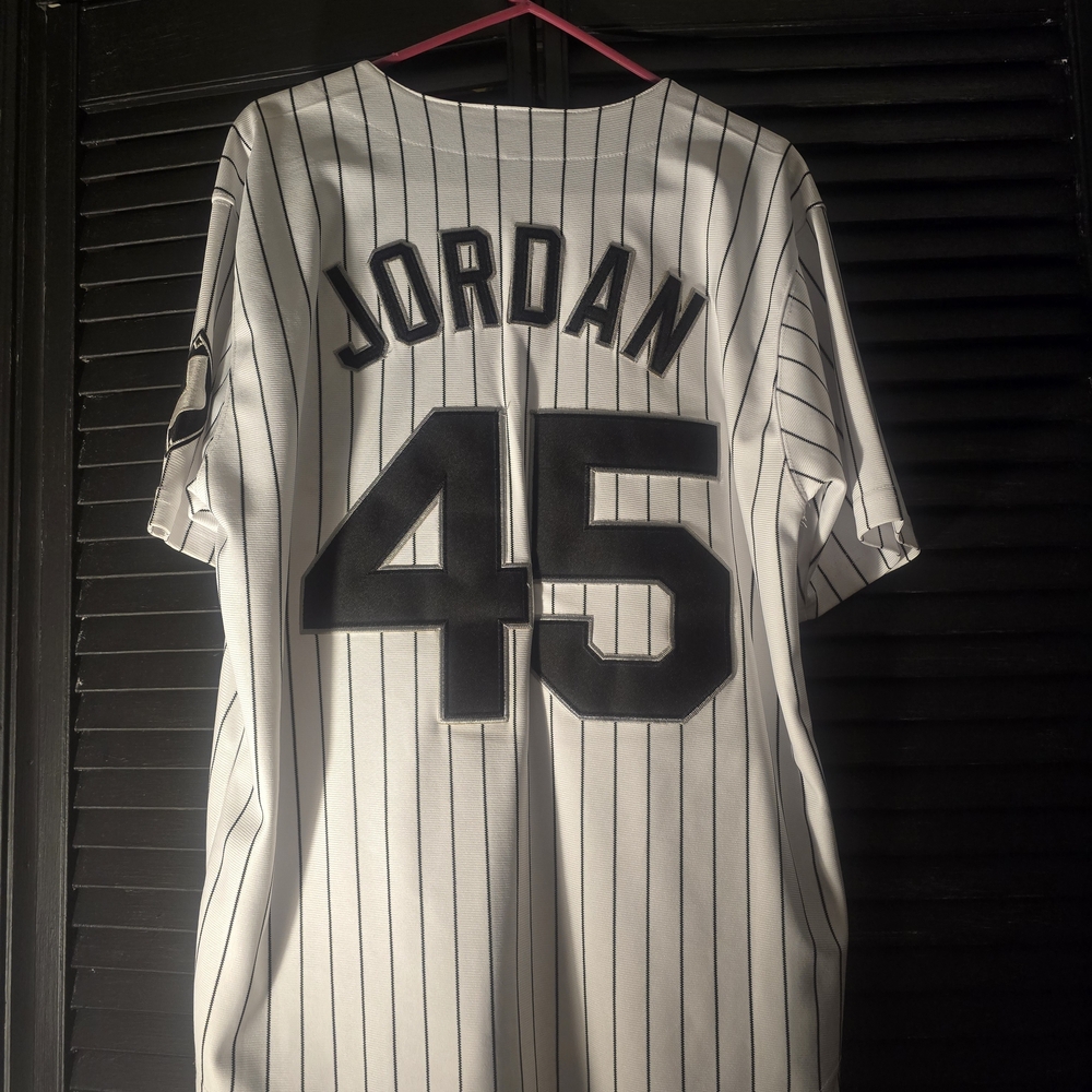 Kids Baseball Jersey - Black & White - Picture 2 of 2